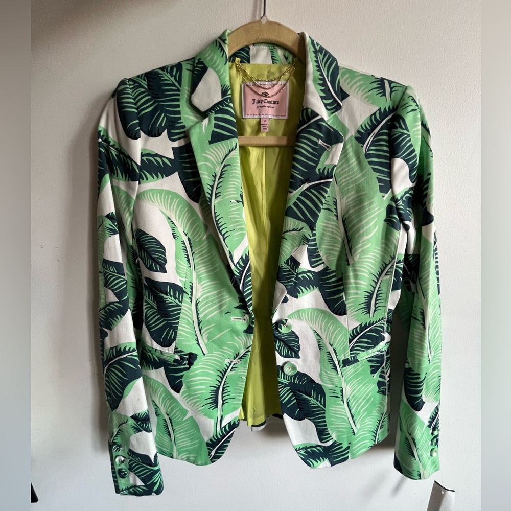 Juicy Couture Cool Green Palmetto Blazer